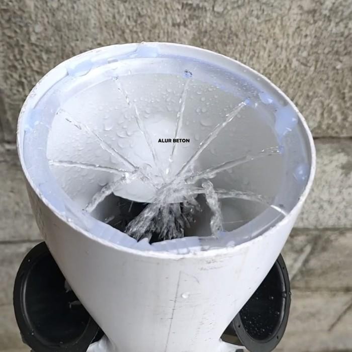 Eco tower 100 - Paket Instalasi Hidroponik Vertikal pipa 4 inc - 24 Lubang