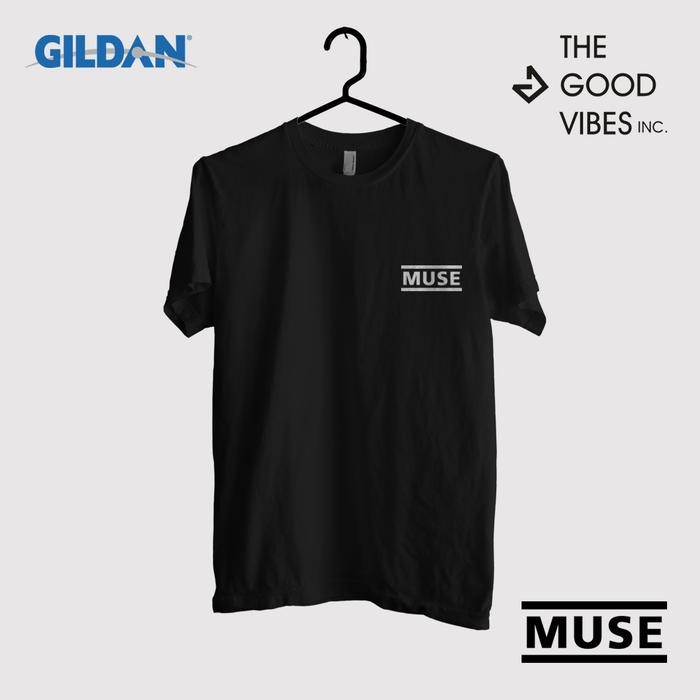 Kaos Band Muse Original Gildan - Logo Small
