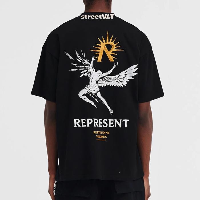 Represent UK Icarus Jet Black Tee Original