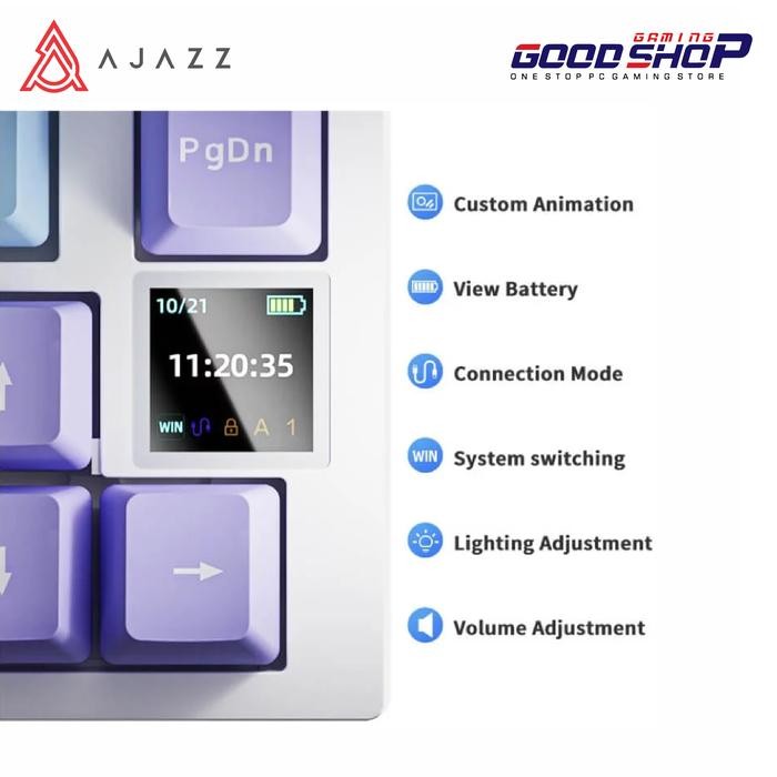 Ajazz Ak820 Gts Pro 75% Tri-E Connection - Mechanical Keyboard