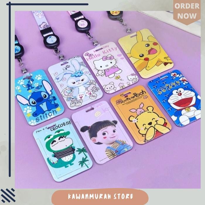 

Ready- Id Card Holder Motif Kartun Lucu / Id Lanyard Cartoon Tali Panjang