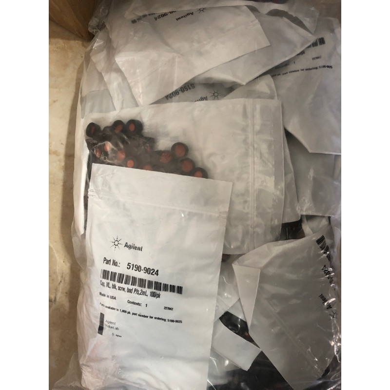 For Agilent Injection Cap 5190-9024 Original Authentic Agilent Clamp Aluminum Cap Headspace Sample