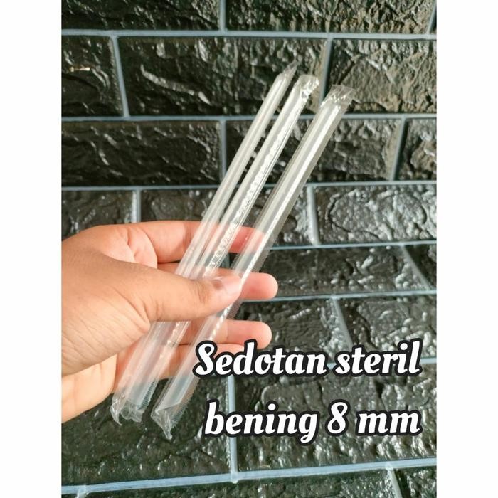Sedotan Steril Bening 8 Mm/ Sedotan Boba/ Pipet Bubble Bening (Perpac) Pasti Ori