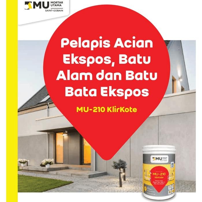 Mu-210 Klirkote Pelapis Acian Ekspos 1Ltr #Gratisongkir