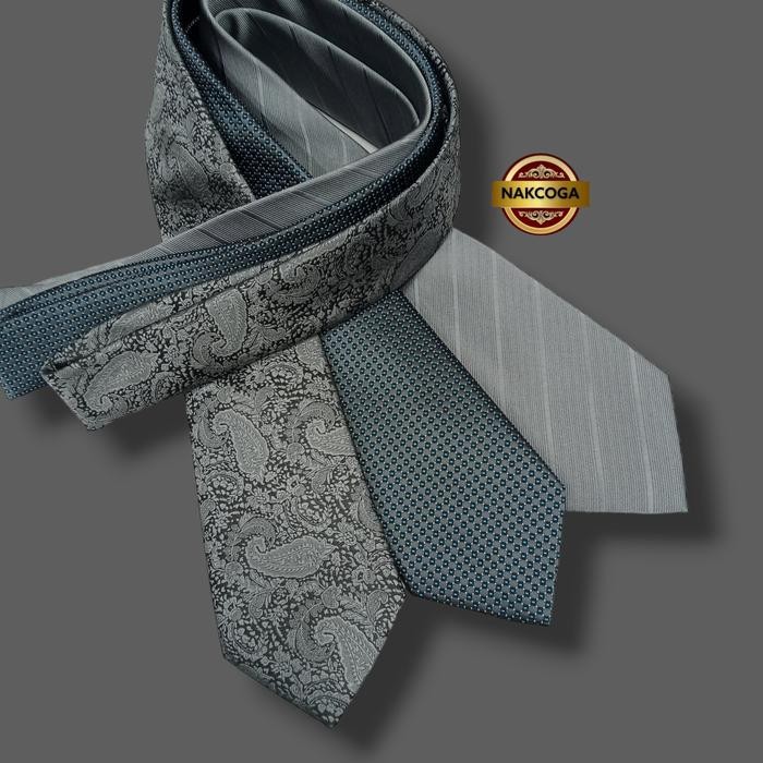 Dasi silver polos dasi panjang murah berkualitas