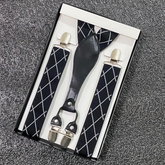 Suspender Pria Suspender Dewasa Jepit 4 Motif