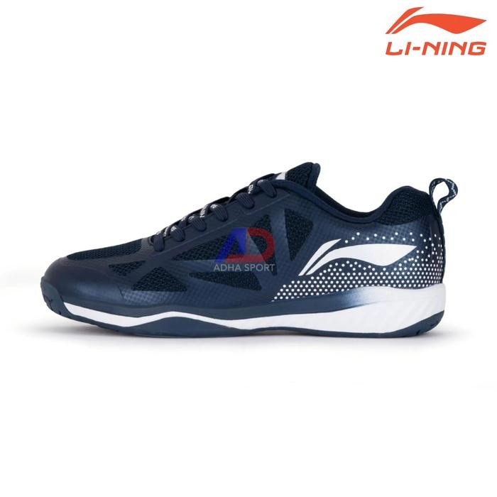 Sepatu Badminton Lining Ultra Fly II / 2 AYTT049-2 Navy White Original SPORT Bulutangkis