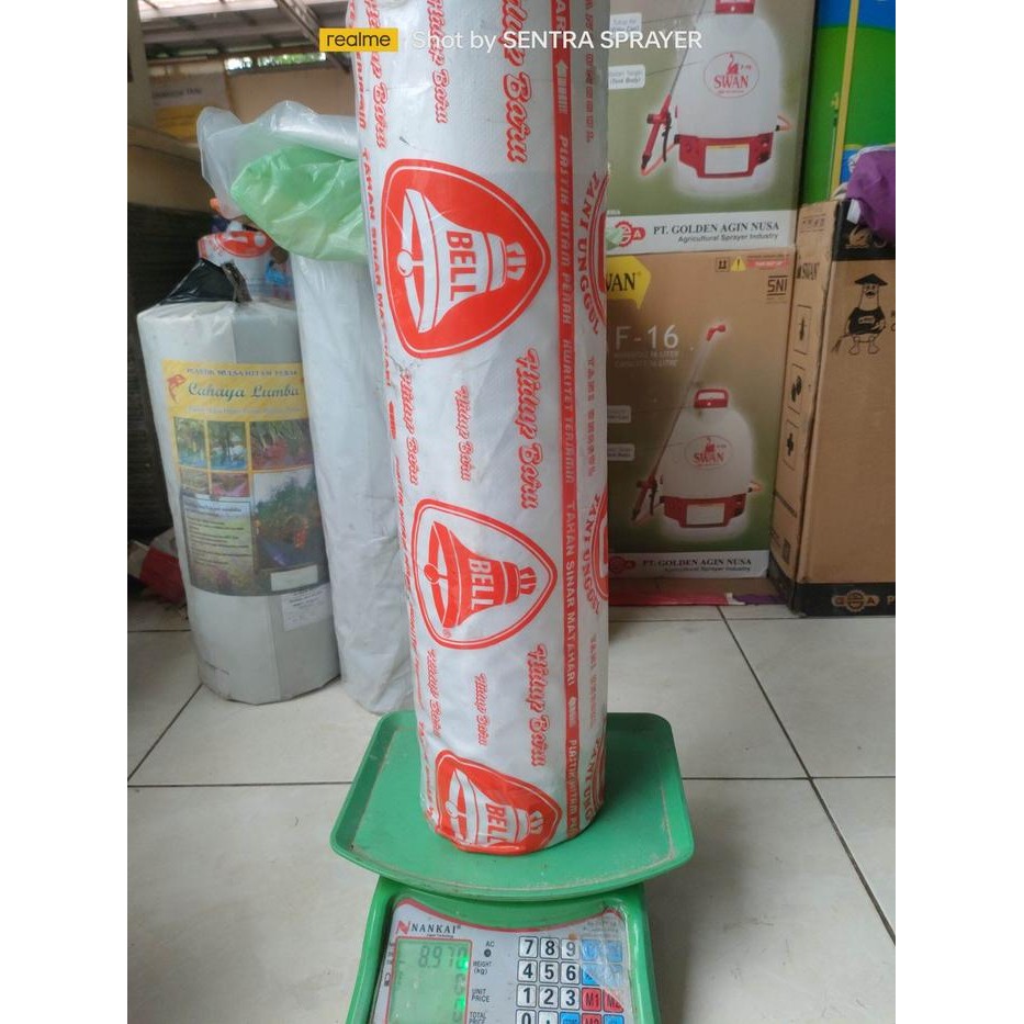 Mulsa Bell 120 cm 60 cm 9 kg Mulsa Bell Merah Oren Tebal 0.275 Mikron