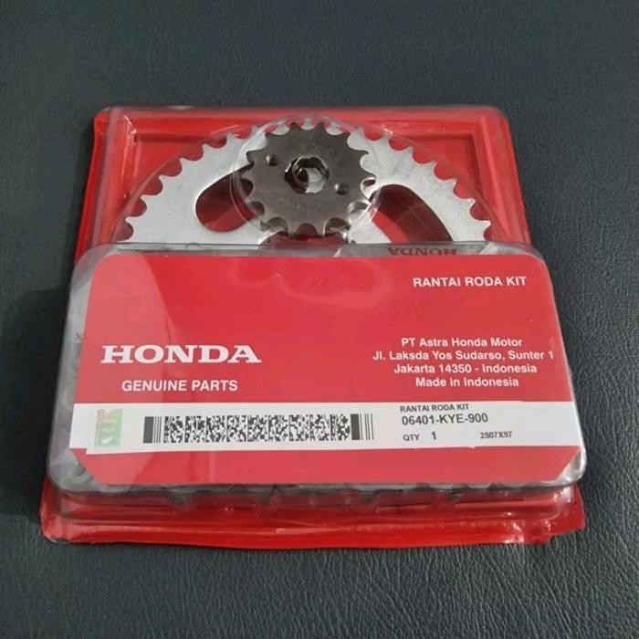 Grosir Gear Set + Rantai Ahm Honda Megapro, Megapro New , Monoshock ,Verza , Cb 150R Lama Kye