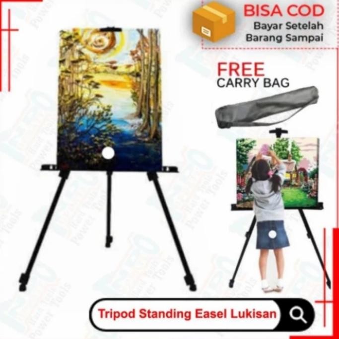 

Tripot standing Easel besi lukisan kanvas
