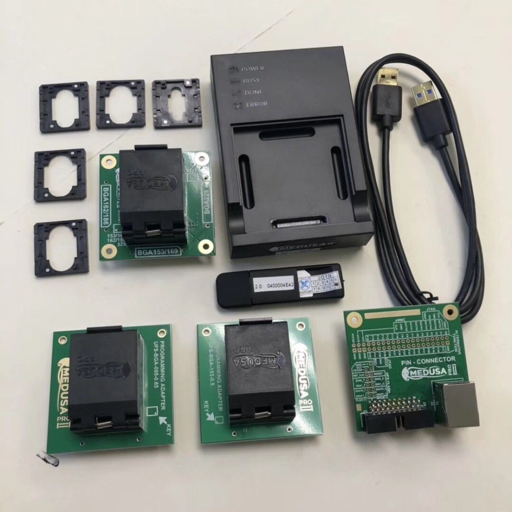 JUAL  Medusa Pro 2/II box medusa pro Full Set with EMMC SOCKET +UFS 95 SOCKET +UFS 153 SOCKET 18OWZ 