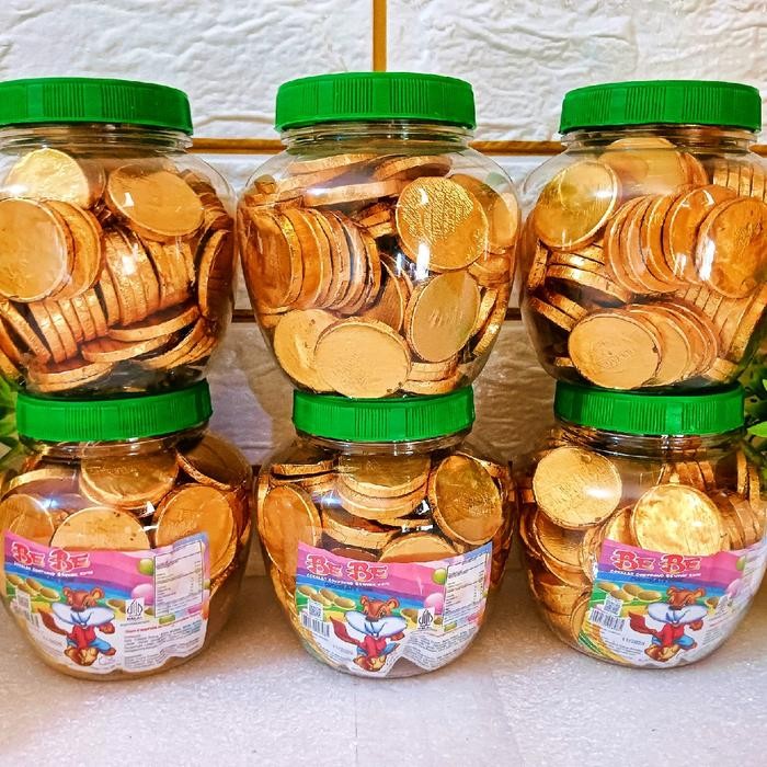 

New Cokelat Bebe Chocolate Coin Snack Coklat Coin Gurih Enak Isi 100 pcs Pertoples Termurah Cemilan