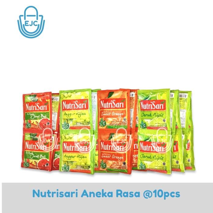 

New Nutrisari Aneka Rasa @10pcs Minuman Bubuk Instan