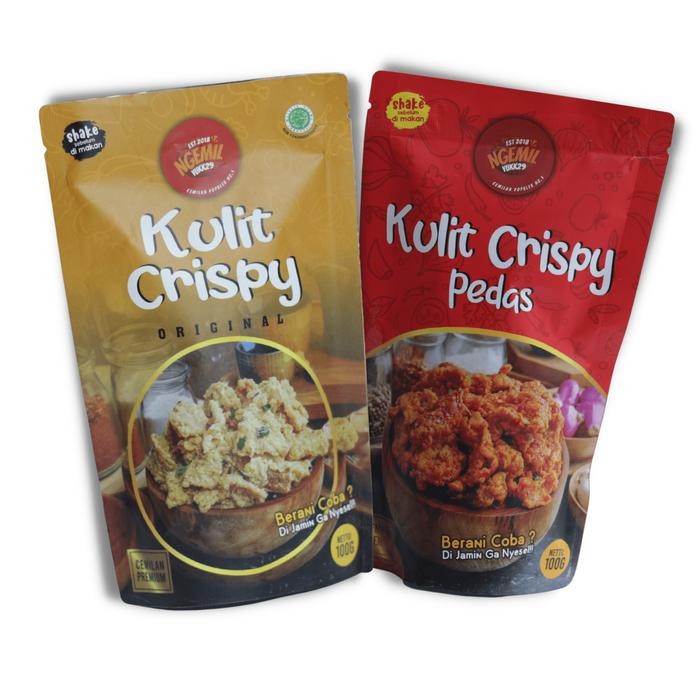 

New 100 GRAM - KULIT CRISPY DAUN JERUK Ayam Asin
