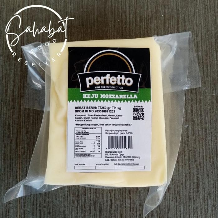 

New Keju Mozarella Perfetto Asli Cheddar Cheese Food Bahan Pizza Burger Enak Lumer