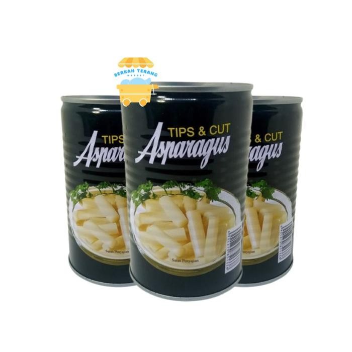 

New Asparagus Kaleng 430gr / Asparagus Tips & Cut Potongan Red Boat Brand