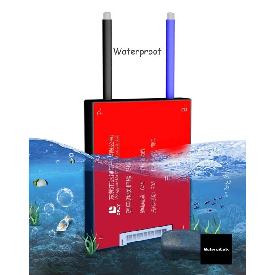 LIFEPO4 12S 36V BMS Daly WATERPROOF 40A 60A 80A 100A