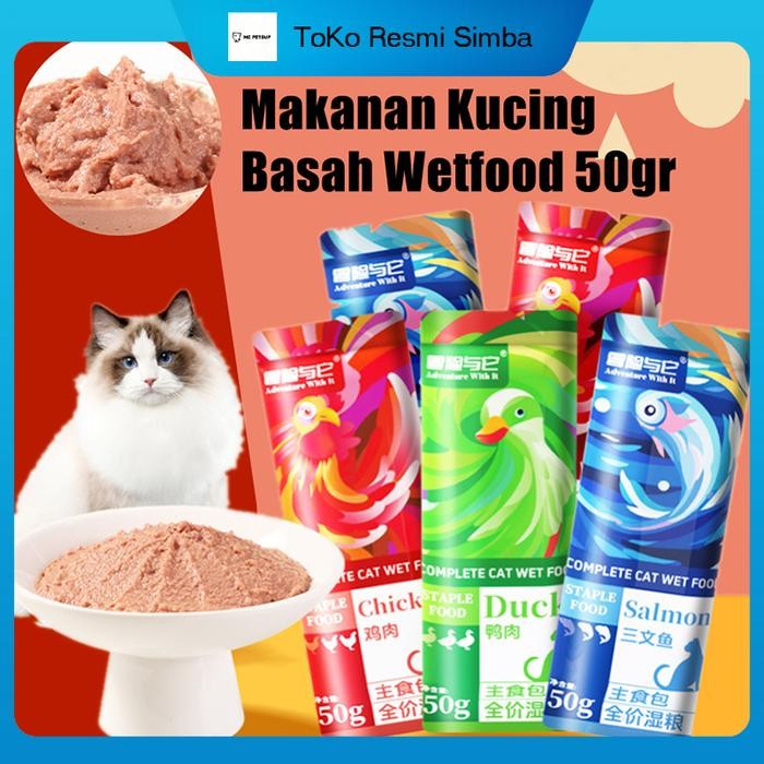 Makanan Kucing Basah makanan pokok Bar Anak Anak Kucing dan Makanan Ringan Snack Kucing