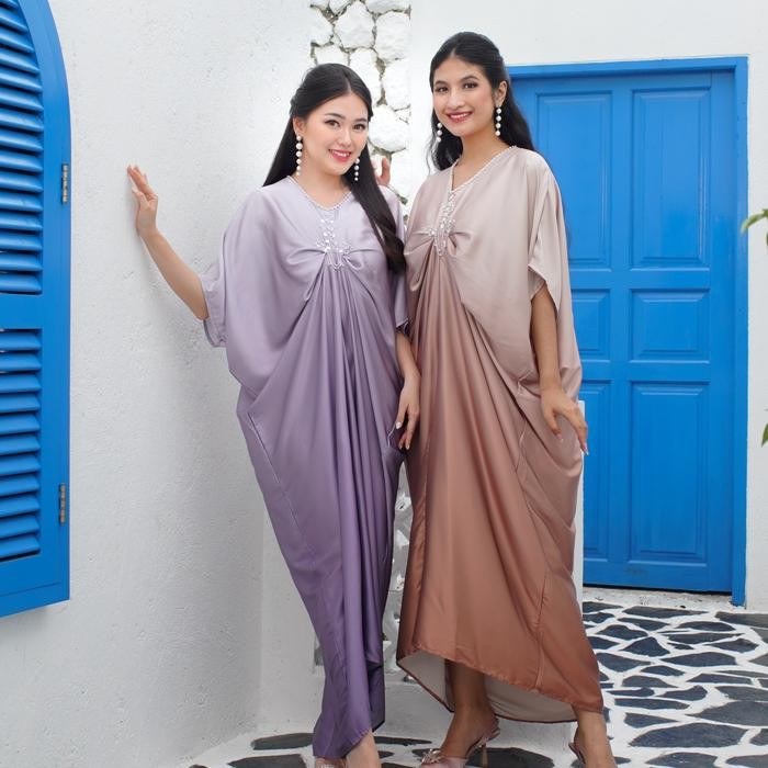 Miss Nomi - Shanniyah Kaftan / Kaftan Lebaran / Baju Muslim Armani Panjang Silk Gamis Dress Mewah