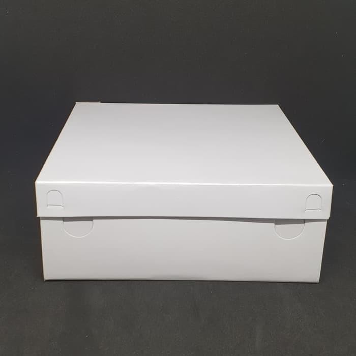 Baha - Kotak Makan Dus Nasi Putih 20X20Cm Box Kertas Senyawa & Tidak Senyawa