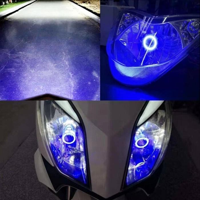 LAMPU LED H4 HS1 HI/LO ANGEL EYES 20 WATT 2000LM MOBIL TRUK 1 LAMPU