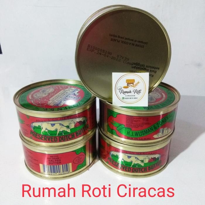 

BUTTER WIJSMAN 200GR MENTEGA WISMAN 200 GR KALENG SALTED WYSMAN DUTCH