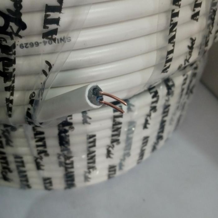 Atlanta Kabel Listrik Nym 2X1.5 Tembaga Murni Sni 50 Yard Bagus