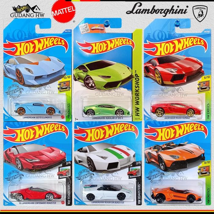 Hot Wheels Lamborghini Mobil Sport Balap Grab/Gosend