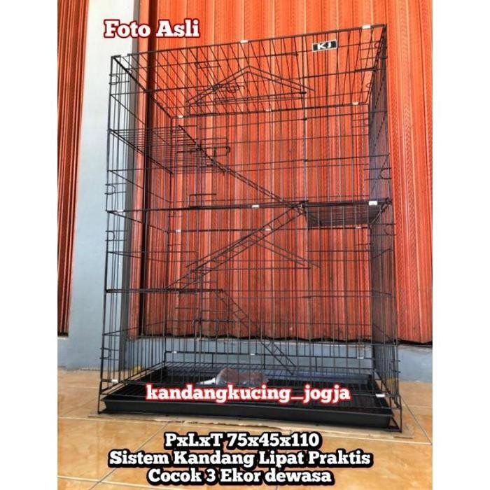 KANDANG KUCING TINGKAT 3 JUMBO