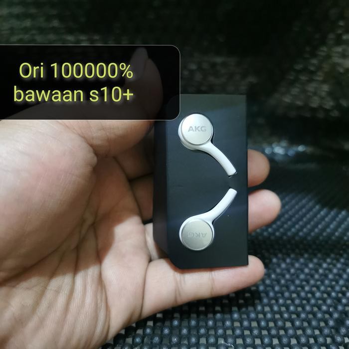 Headset Earphone Samsung Akg S10+ Putih ORIGINAL Bawaan Copotan dr Hp