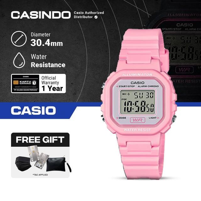 Casio Jam Tangan Wanita Anak Digital La-20Wh-4A1Df Original Pink Pasti Ori
