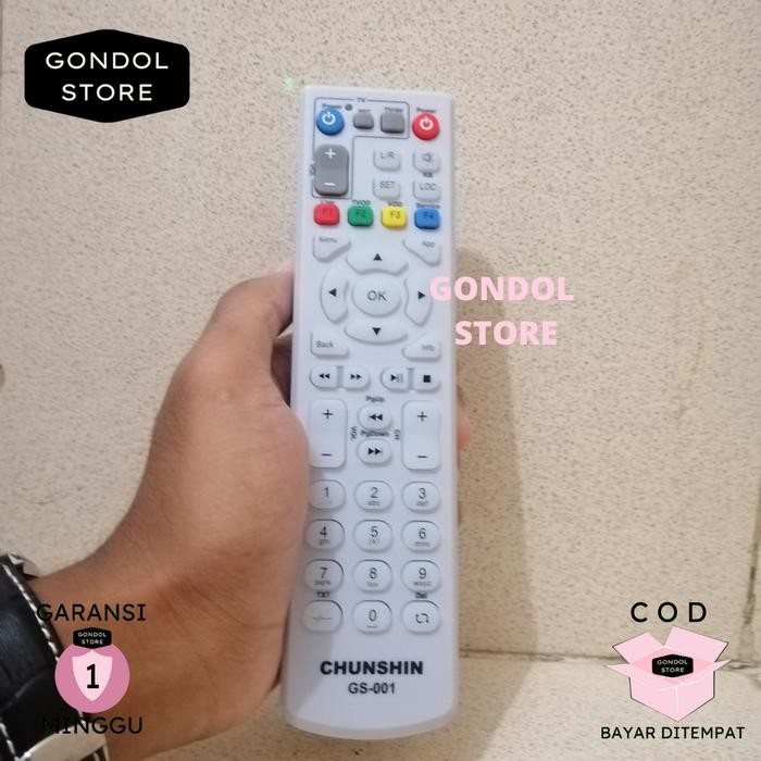 Remote Tv Indihome Chunshin Stb Receiver Gs-001 Putih Pasti Diskon