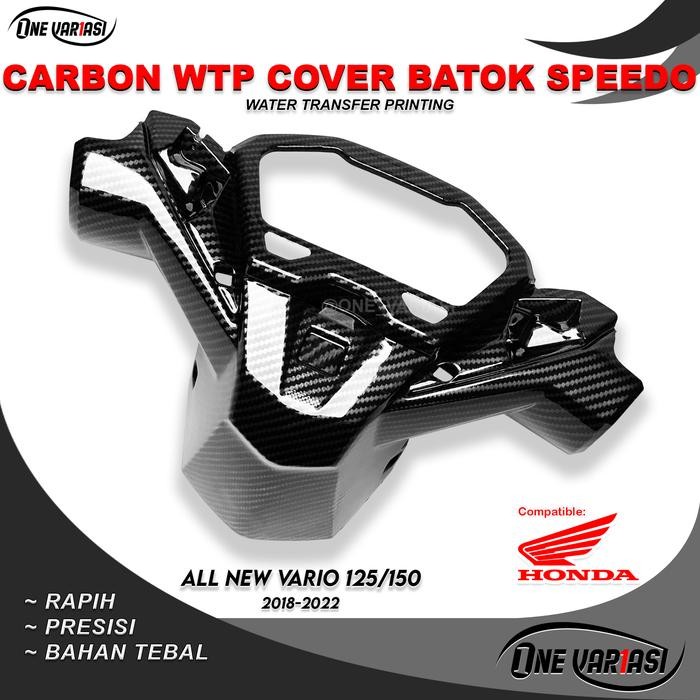 PREMIUM BATOK KEPALA VARIO NEW CARBON / BATOK KEPALA COVER SPEEDOMETER VARIO 125 150 NEW