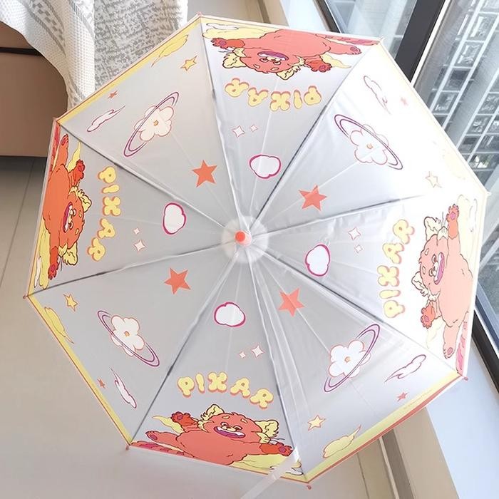 Miniso X Disney Pixar Umbrella Payung Lipat Transparant Transparan Bening Lotso Long Handle Umbrella