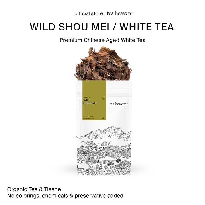 

Wild Shou Mei Aged White Tea Chinese Teh Putih Cina Premium Tea Heaven