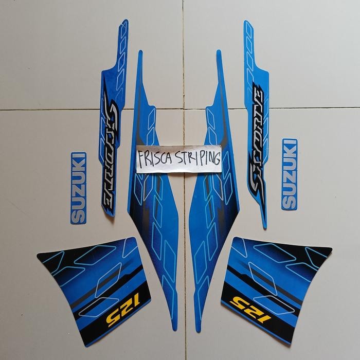 Striping Stiker Skydrive Biru Ful