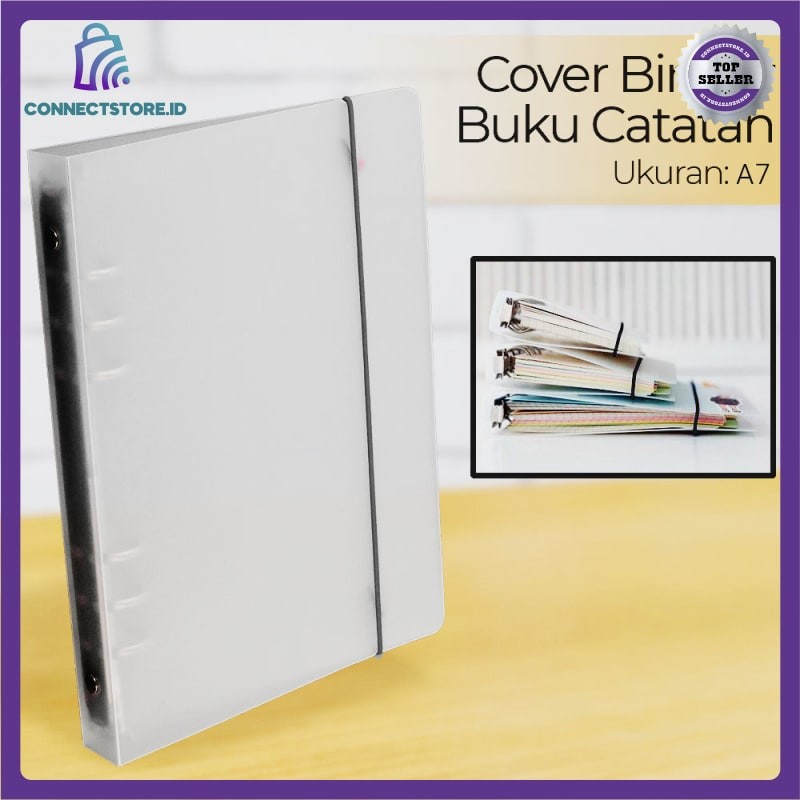 

Cover Binder Buku Catatan Jurnal Harian Notebook Spiral-Matte Transparant-A7
