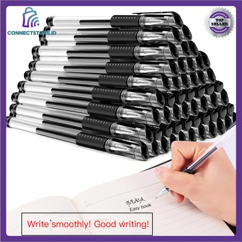 

Pulpen Gel 0.5mm Isi Ulang dengan Tinta Refill 20 PCS-Hitam