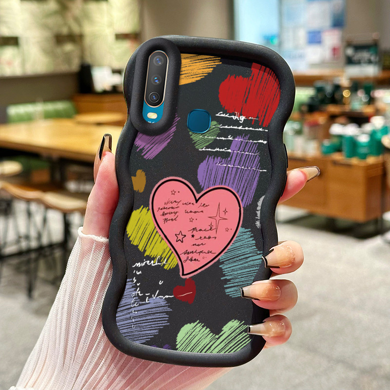 Casing Untuk VIVO Y12 Y12i Y15 Y17 Y3 Y3s 2020 Case Casing Emoji tas daisy HP Cesing pelindung Silik