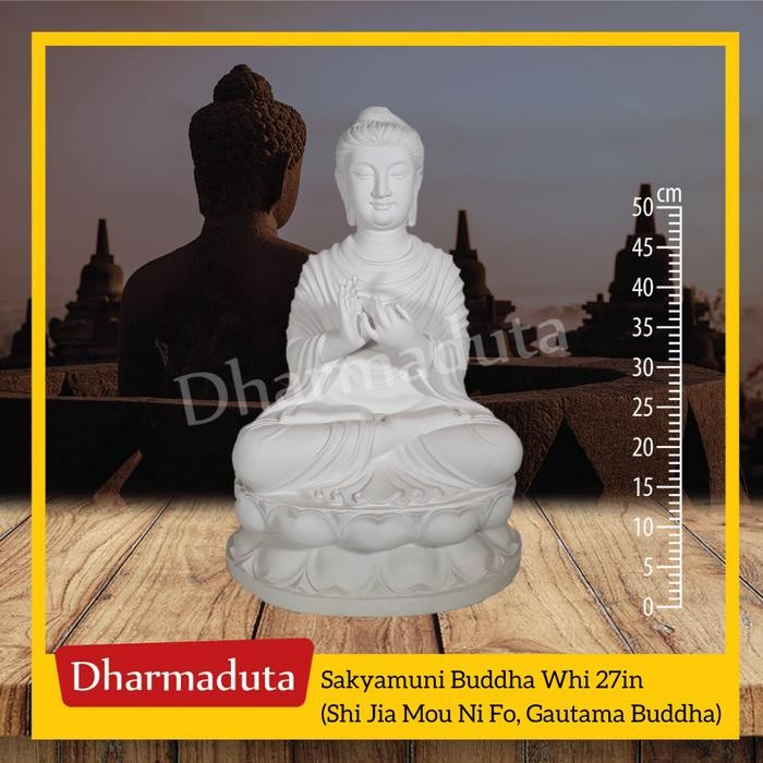 Sakyamuni Buddha Gandhara Whi 27In - Patung R Arca Buddha