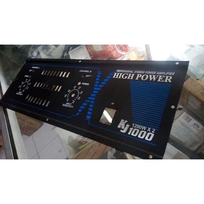 PANEL POWER AMPLIFIER TEBAL KJ 1000 DEPAN BELAKANG PANEL TEBAL