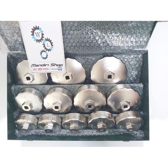 Kunci OLI FIlter Mangkok set KTC AVSA 12A