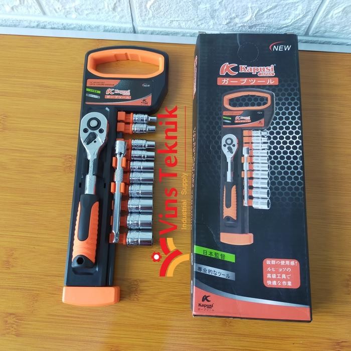 kunci socket set 12pcs 1/4 inch kunci sok shock set