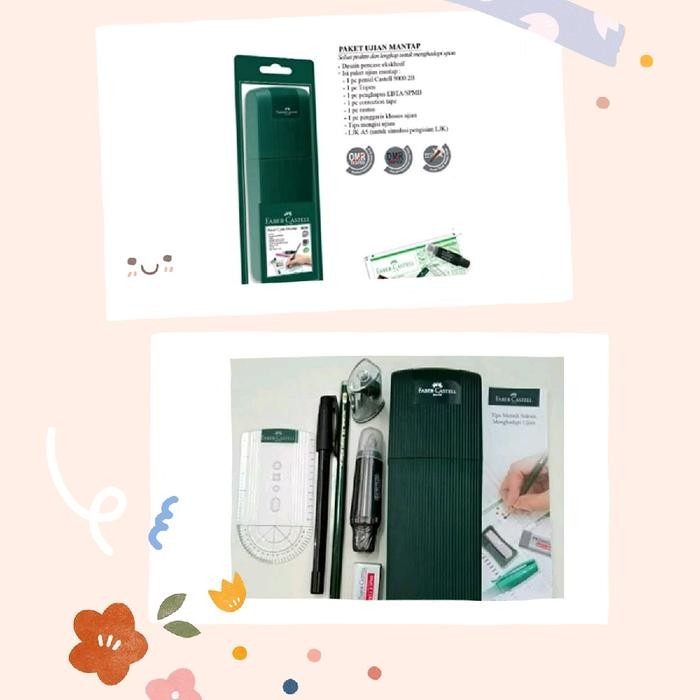 

FABER CASTELL EXAM SET MANTAP PAKET ALAT TULIS UJIAN TEMPAT PENSIL HIJAU