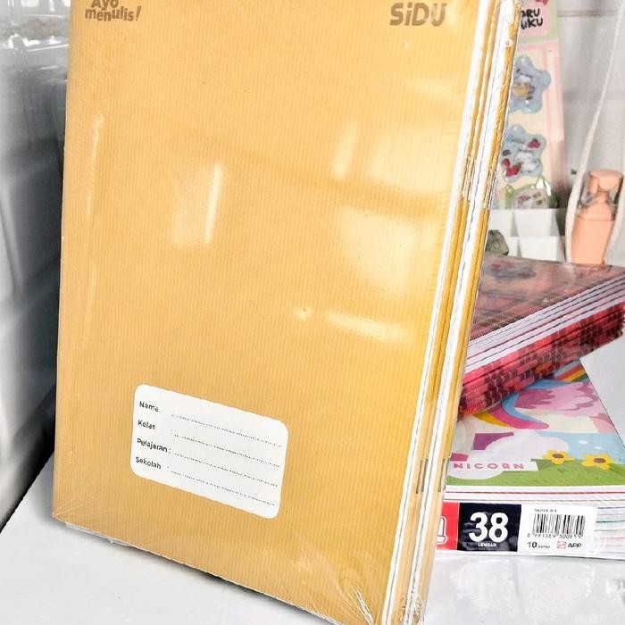 

Buku tulis SIDU Sinar Dunia sampul coklat 40 Lembar 1 Pack isi 10 Buku