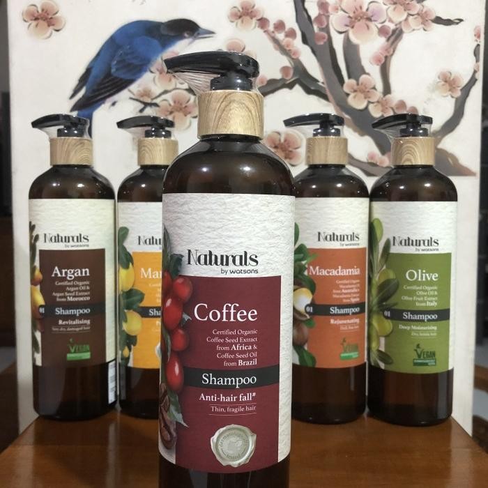 Shampoo Organic Certified Coffee Naturals By Watsons -Gratisongkir