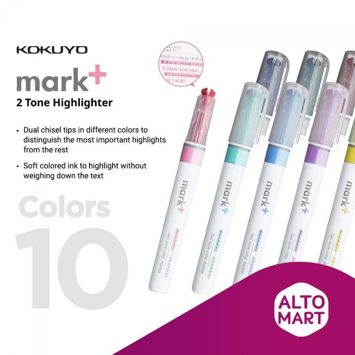 

Kokuyo Mark+ TWO TONE Color Highlighter Marker Pen