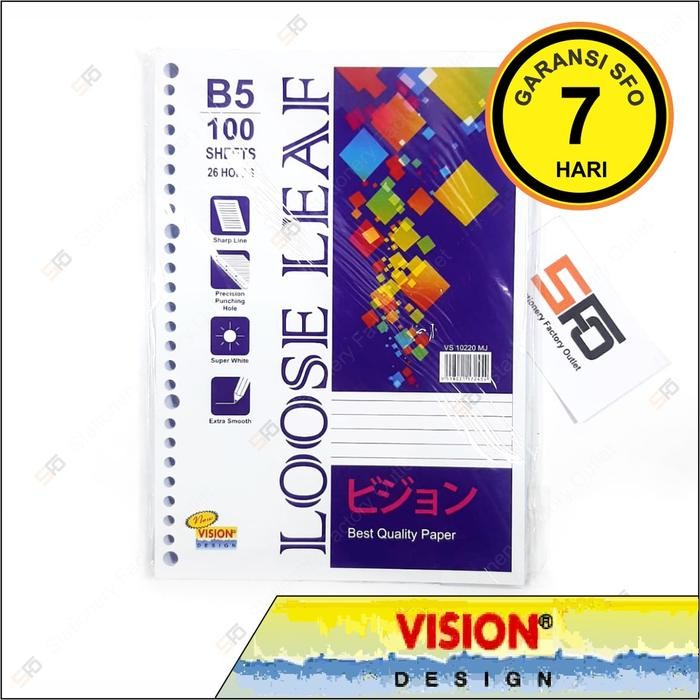 

Loose Leaf B5 Vision isi 100 lembar