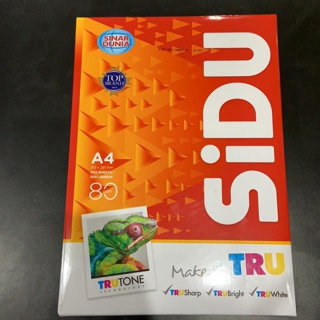 

Sinar Dunia Kertas HVS A4 80 gr 1 Rim 500 Lembar 21 x 29.7 Cm