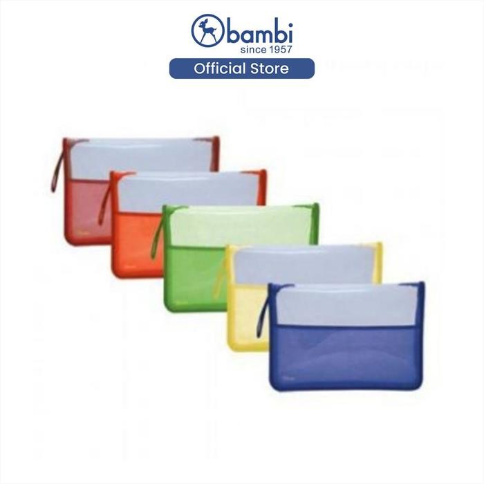 

Bambi Tas Dokumen Folio Tipe Tas Berkas / Tas Arsip Edisi Zipper Bag 5521 Original